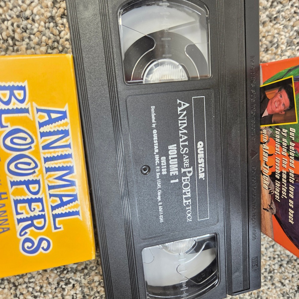 Vintage Animal VHS Lot 6 Tapes Animals Are People Too Jack Hanna Nature Babies - Picture 6 of 9